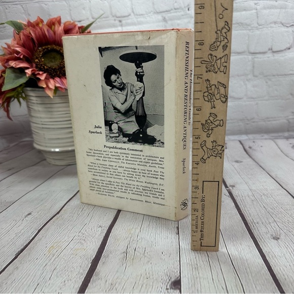 vintage 1965 Refinishing and Restoring Antiques hardcover Book by julia spurlock - Picture 2 of 10